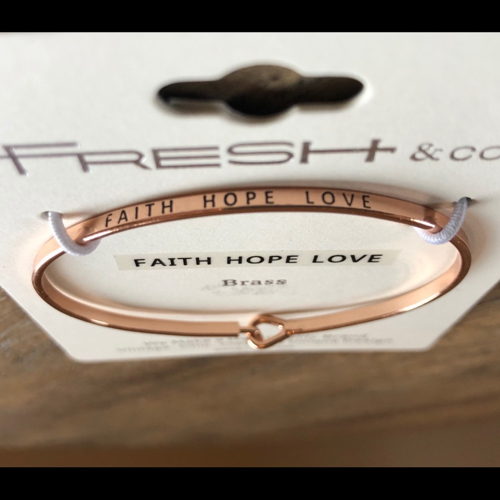 NWT Faith-Love-Hope bracelet